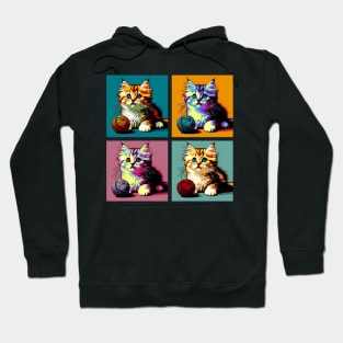 American Bobtail Pop Art - Cute Kitties Hoodie